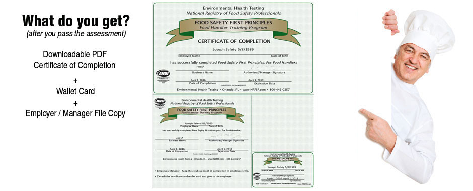 Illinois food handler certificate